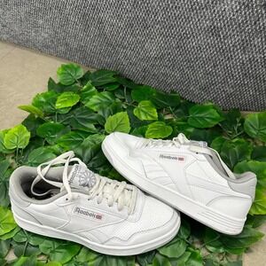 Reebok Classic Leather Sneakers White Gray Men's US 8 Women's 9.5
